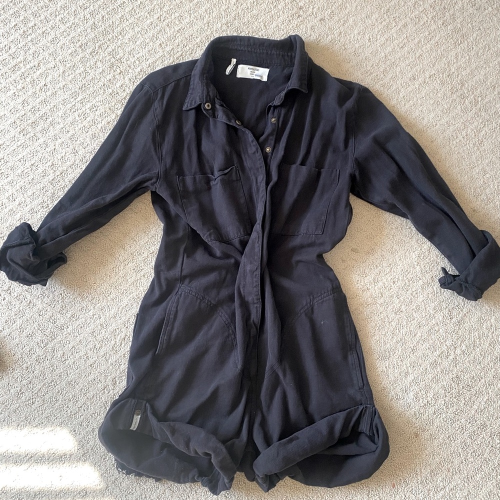 Super cute black denim jumper